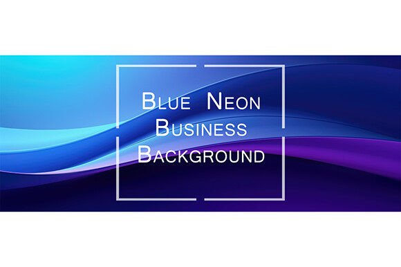 Blue Neon Business Background
