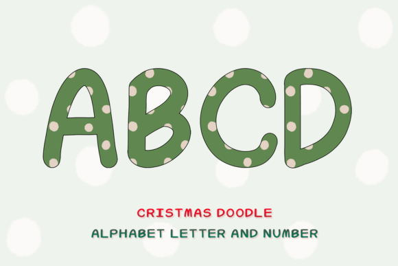 Christmas Doodle Alphabet Letter 10: The Ultimate Holiday Design Resource