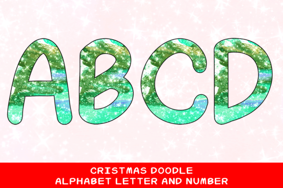 Christmas Doodle Alphabet Letter 55: The Creative Spark for Your Holiday Projects