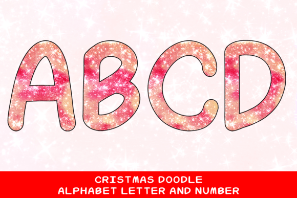 Christmas Doodle Alphabet Letter 81: Festive Design Assets for Your Projects