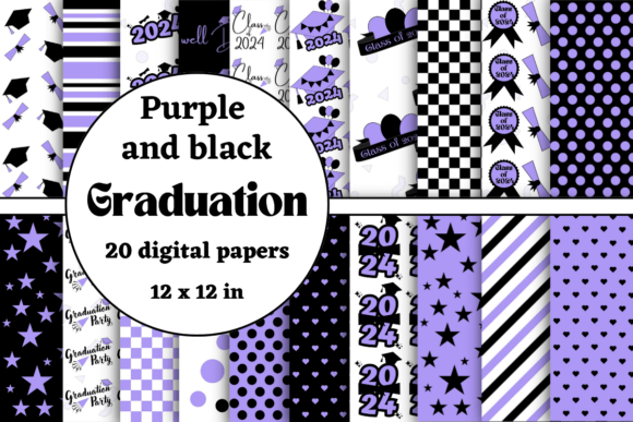 Purple and Black Graduation 2024 Papers: The Ultimate Resource for Your Celebration