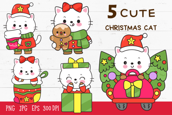 Santa Cat Christmas Cartoon Kitten Baby: The Ultimate Digital Asset for Festive Creativity